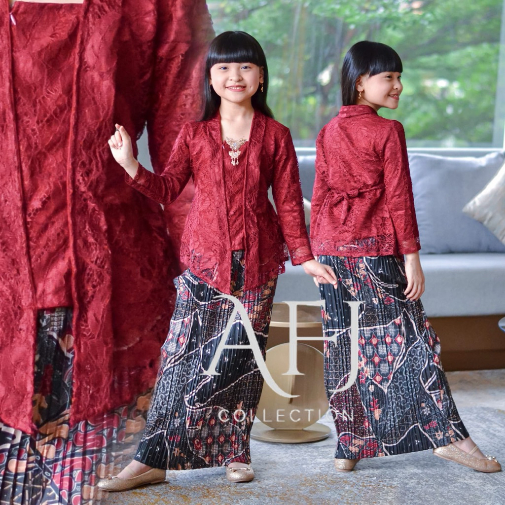 Terlaris kebaya KUTUBARU ANAK BROKAT/kebayaKartini/kebayaSD/stelanKEBAYA/kebaya anak perempuan 4-12 