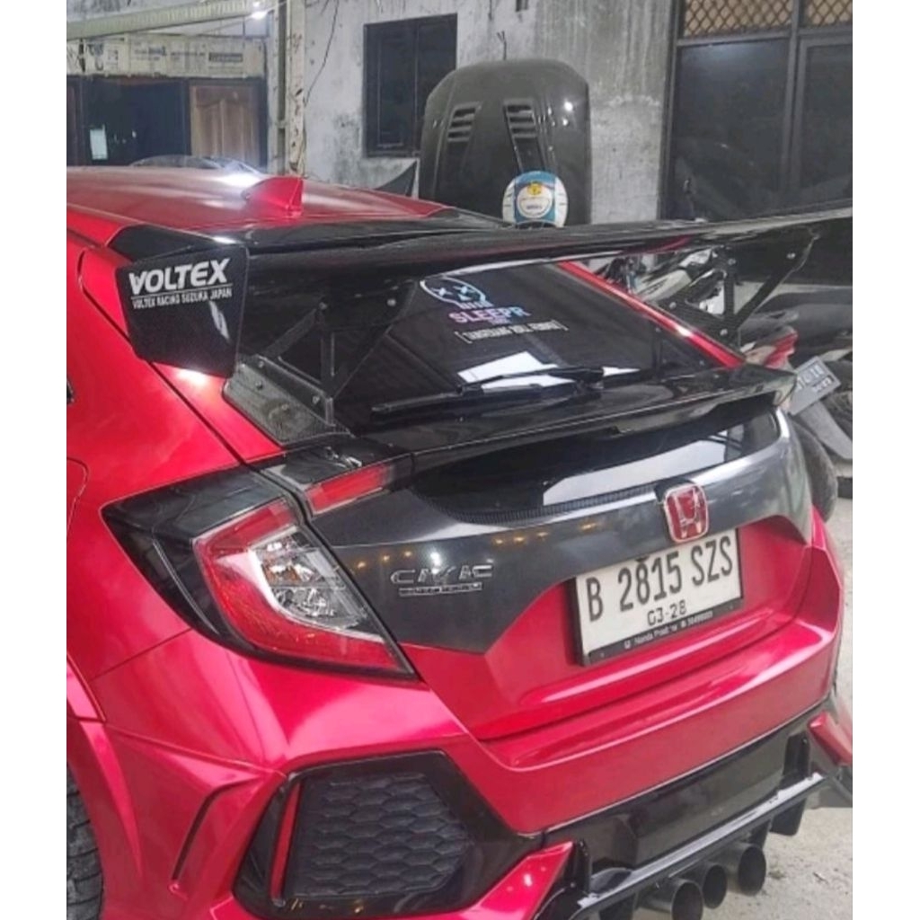 Spoiler GT Wing J's Civic Turbo Hatchback Carbon Kevlar