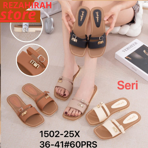 Sandal Wanita Slop Jelly Sandal Wedges Wanita Model Tali Youth Balance Terbaru Anti slip