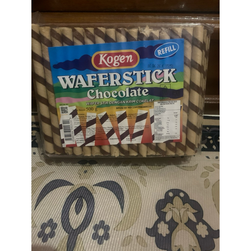 

Kogen Wafer Stick Coklat Refill 500gr