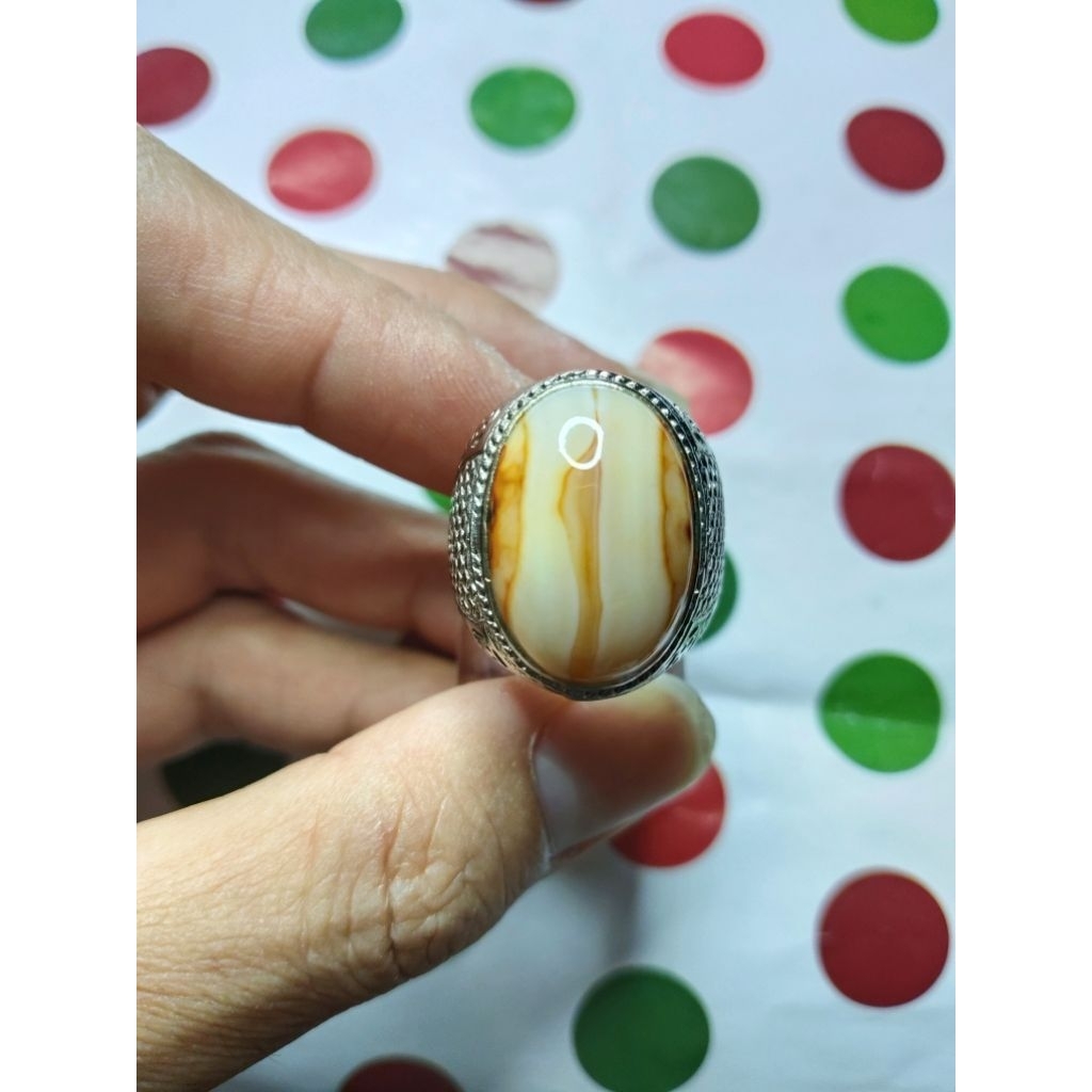 BATU AKIK SULAIMAN MOTIF KANTONG SEMAR