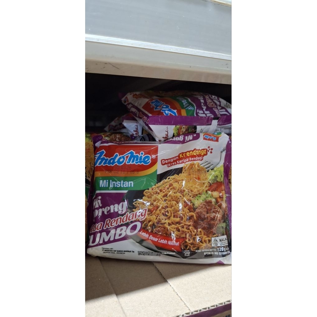 

mie goreng INDOMIE JUMBO rendang 1pcs