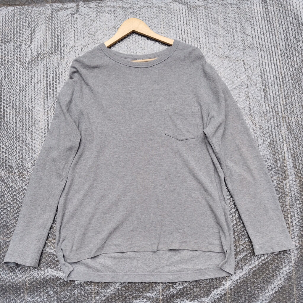 waffle Uniqlo pocket Uniqlo long sleeve Uniqlo rajut XL