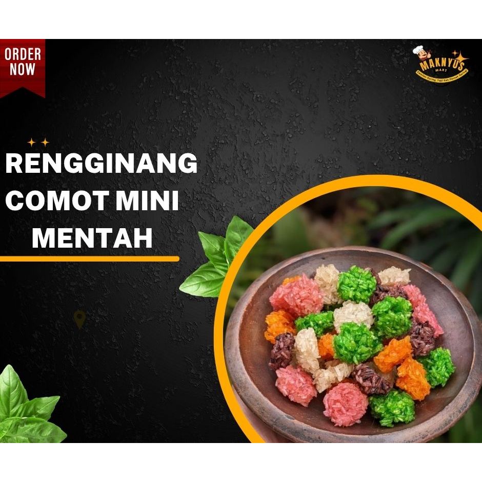 

Rengginang Comot Mini Mentah Ketan Super – 3 Rasa: Kencur, Terasi, & Ketan Hitam | Camilan Tradisional Renyah