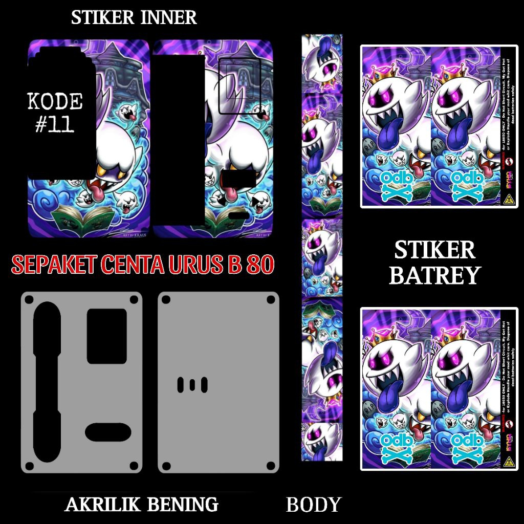 

stiker projek label stiker B8oS