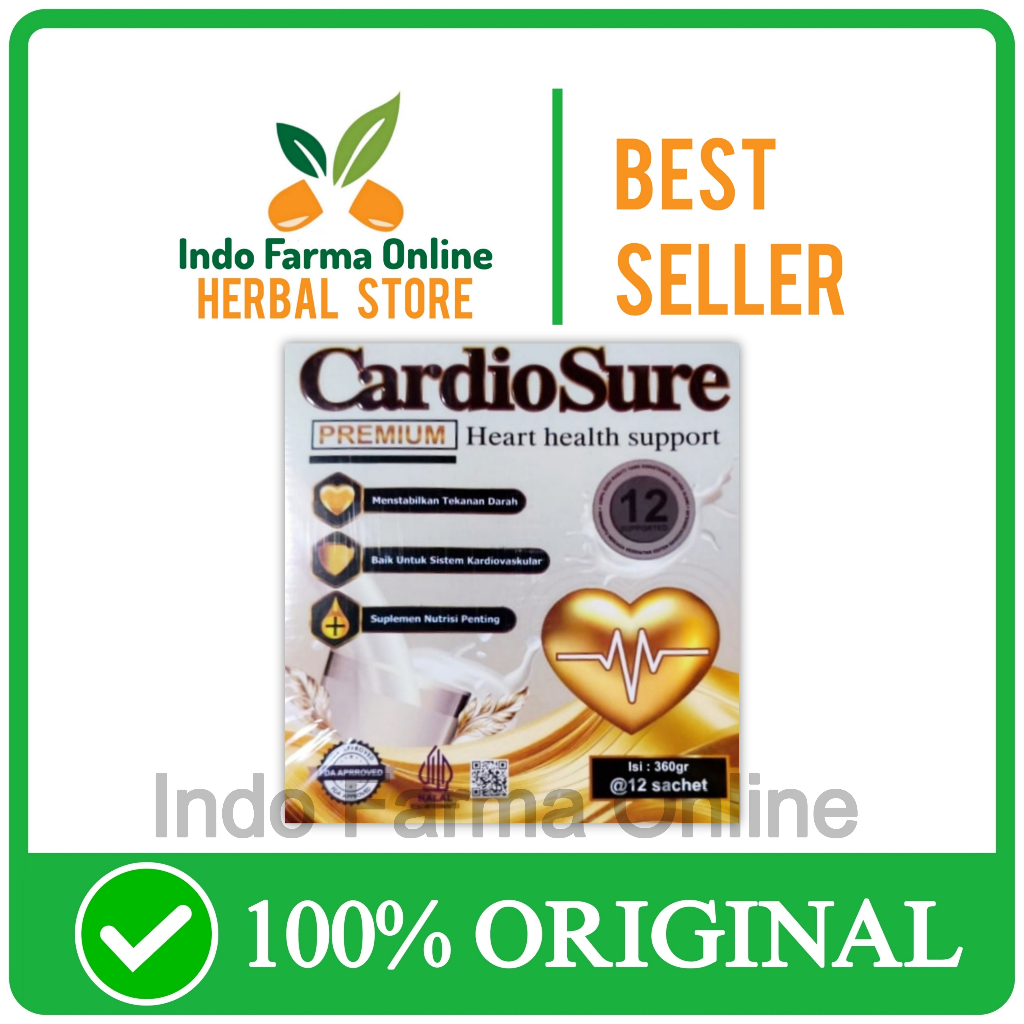 

Cardiosure Susu Untuk Kolesterol Darah Tinggi Hipertensi & Asam Urat Original Asli