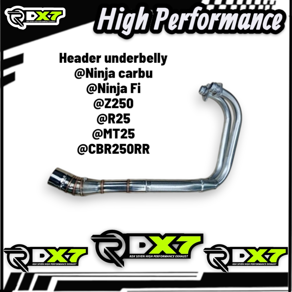 Leher Header Knalpot Underbelly Ninja 250 fi Ninja 250 karbu R25 MT25 Z250 Cbr250rr inlet 50mm