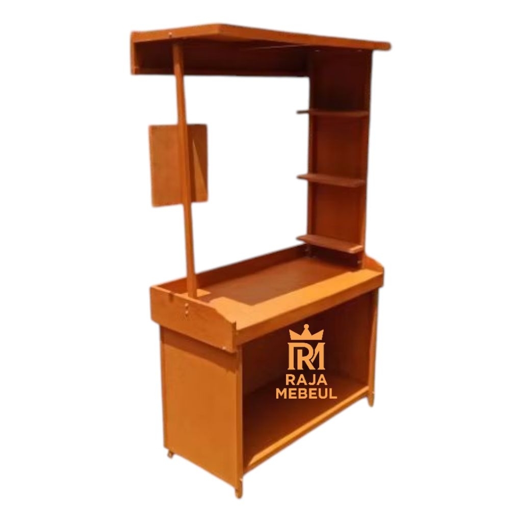 booth lipat portable atap/ gerobak jualan/bongkar pasang/ booth kayu/ meja lipat murah, booth dimsun