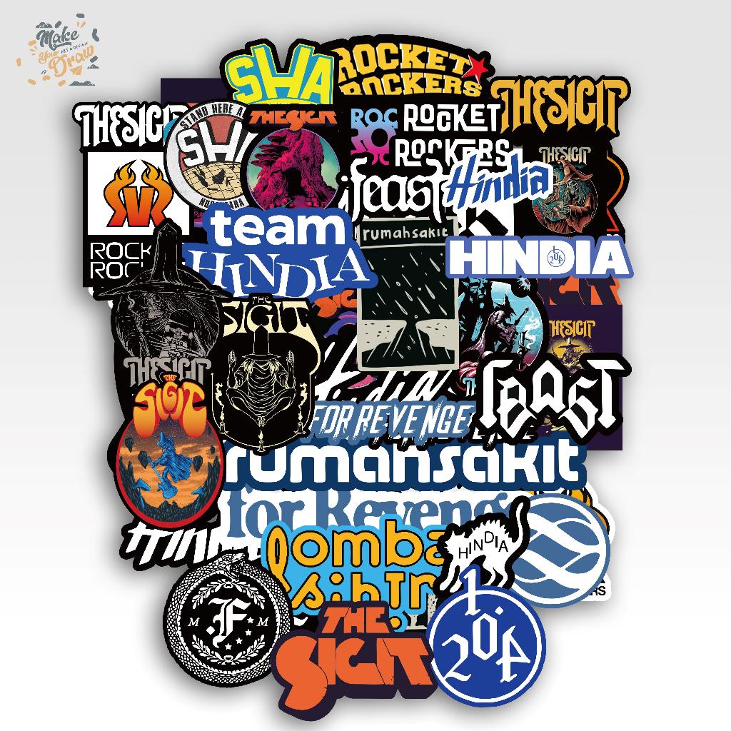 

STICKER BAND INDIE - STIKER PACK BAND, AESTHETIC, CASE HP, HELM, MOTOR - VOL 2- STICKER THE SIGIT