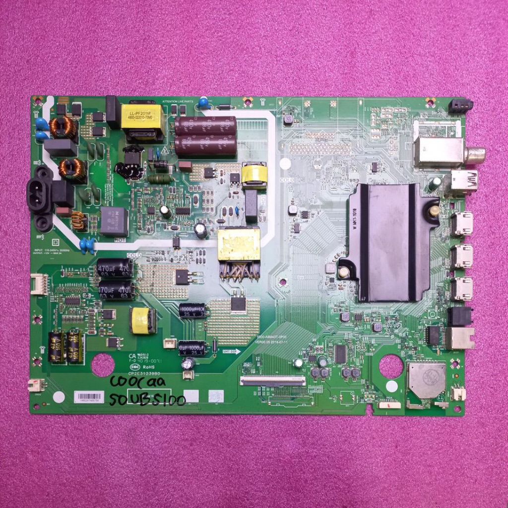 MB MainBoard Tv Led COOCAA 50UB5100 / 50S3N