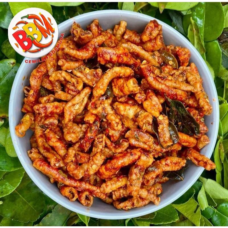 

KERIPIK USUS CRISPY | USUS AYAM CRISPY KRIUK PEDAS DAUN JERUK 500 GRAM BUMBU MELIMPAH