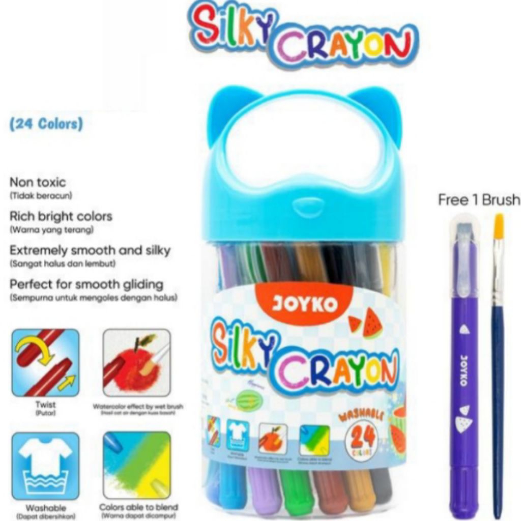 

Silky 24 Warna Krayon Halus Twenty Four Color Silky Crayon