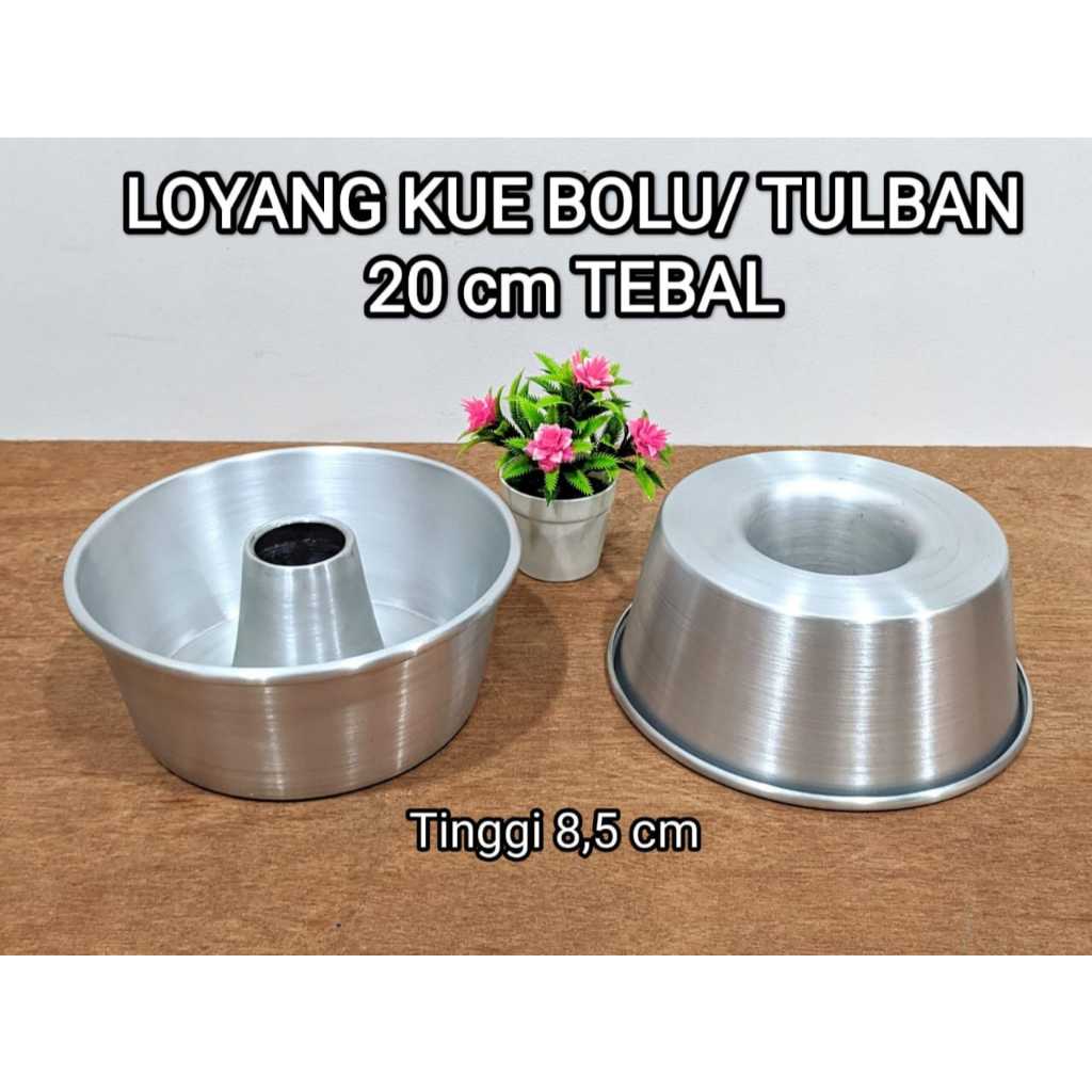 (HARGA UNTUK 1 PCS SAJA ) LOYANG CETAKAN KUE BOLU 20 CM & 28 CM ALUMINIUM TEBAL ANTILENGKET LOYANG C