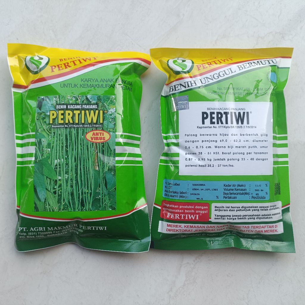 Benih Kacang Panjang Pertiwi 500 gram