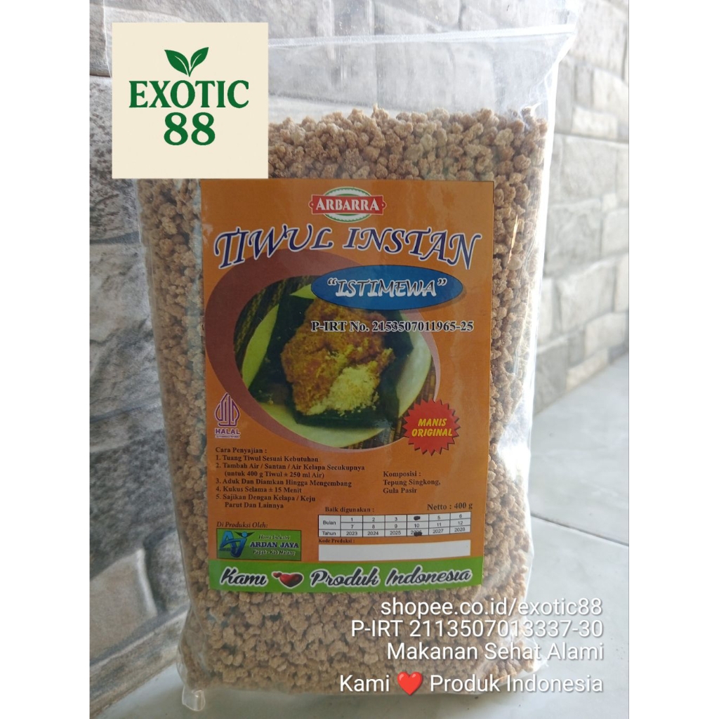 

Tiwul Instan Manis Original