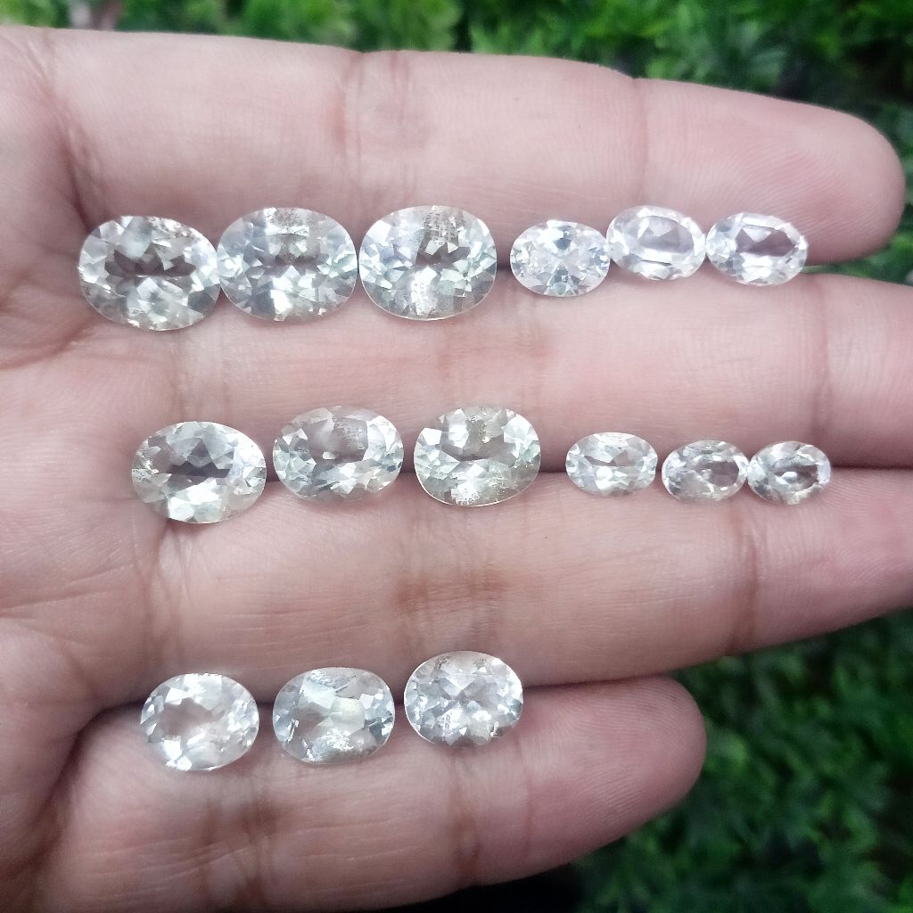 Batu Asli Natural White Topaz