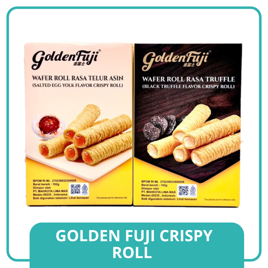 

Golden Fuji Salted Egg Truffle Crispy Wafer Roll (Kaliowafers)