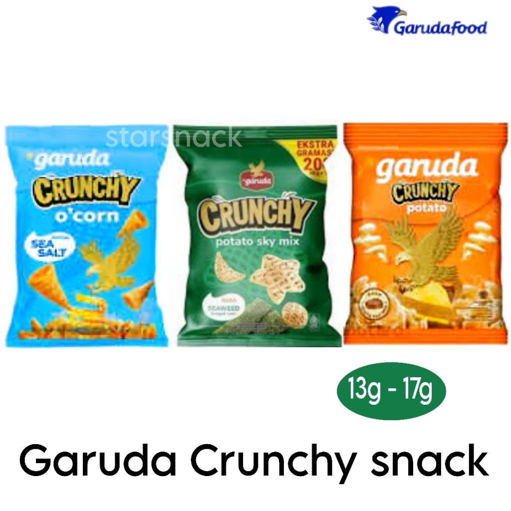 

Garuda O'Corn Potato Crunchy sky mix seaweed isi 10pc