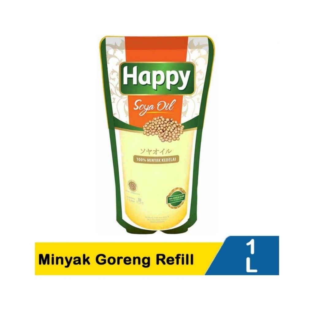 

HAPPY SOYA MINYAK GORENG REFFIL 1 LITER