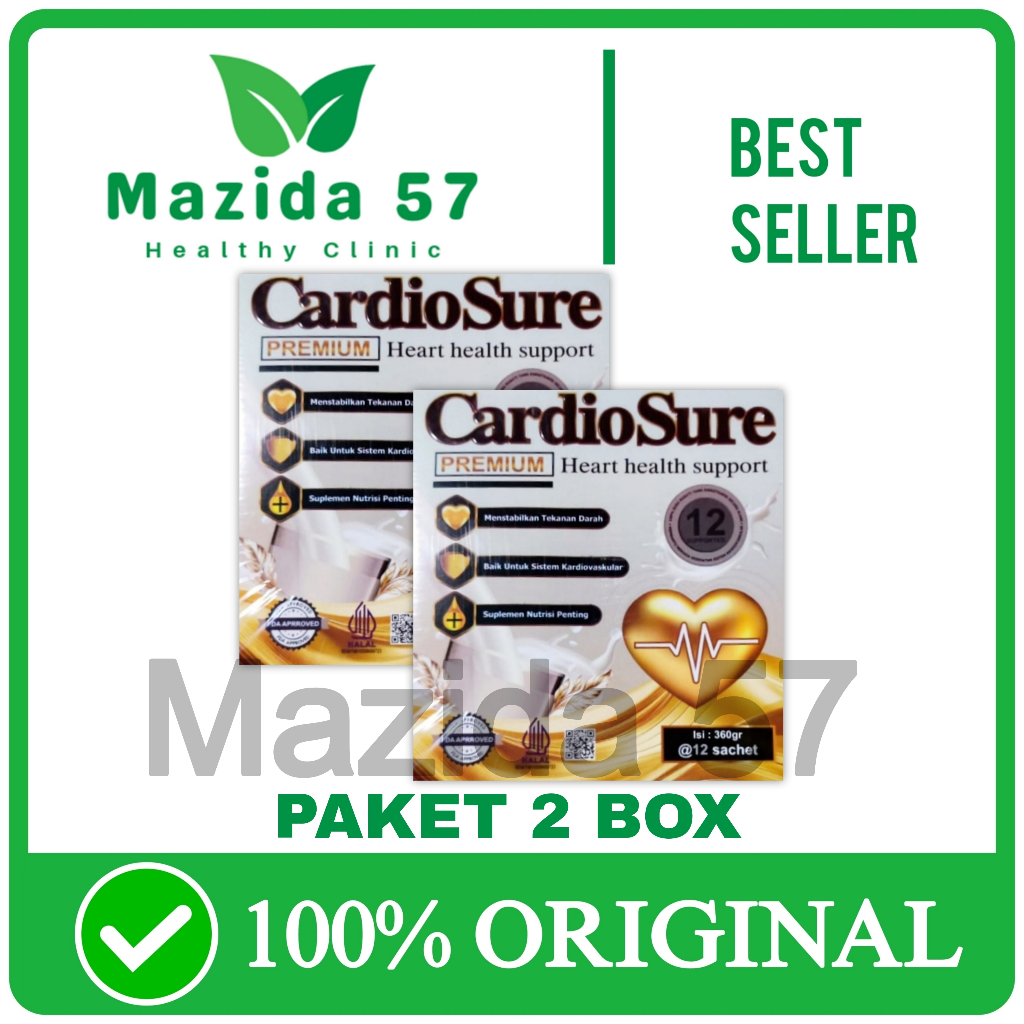 

2 Box Susu Cardiosure Membantu Menjaga Kesehatan Jantung Hipertensi Kolestrol Darah Tinggi Original Asli