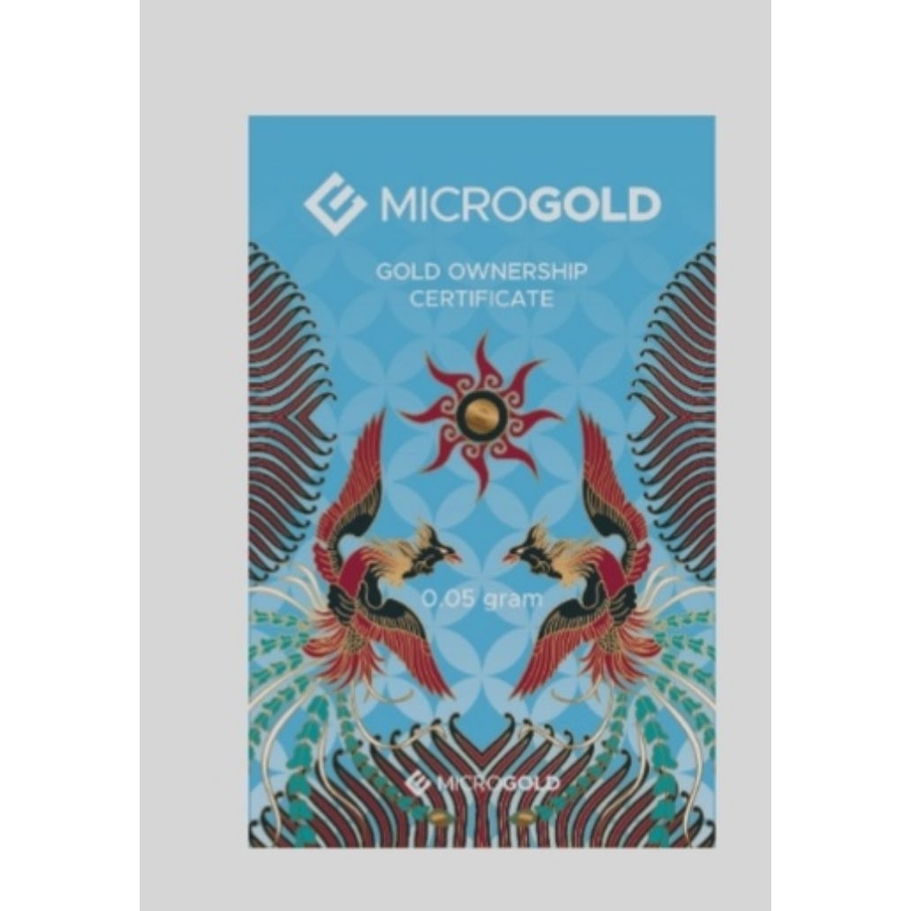 Microgold 0.05 gram Fine gold Exclusive Series