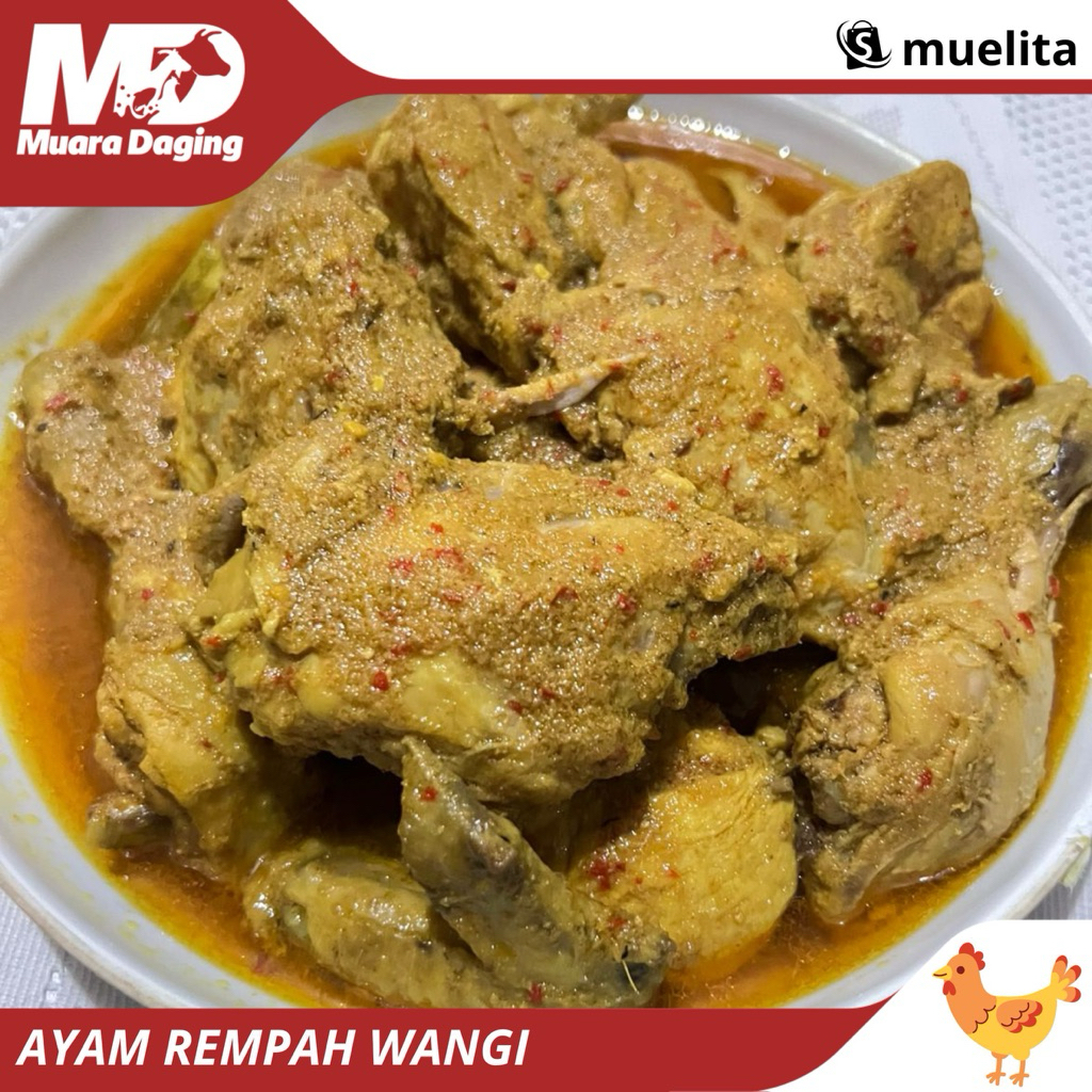 

MD Kitchen AYAM REMPAH WANGI 300gr (3-4 potong ayam) - TIDAK PEDAS, TANPA MSG, TANPA PENGAWET