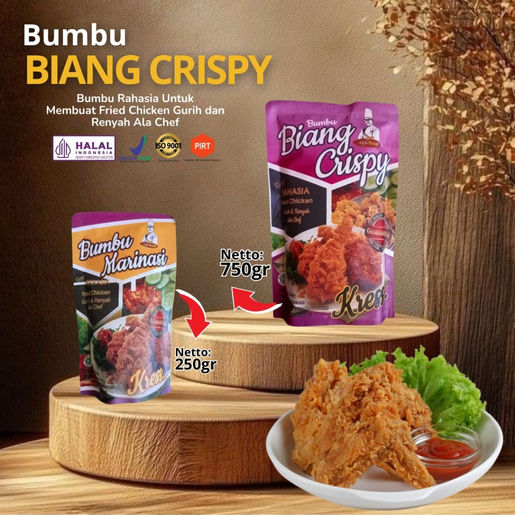 

Bumbu Biang Marinasi Tepung Crispy 1000gr