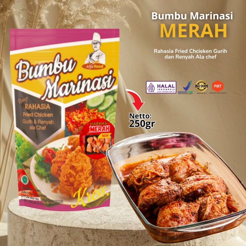 

Marinasi Merah Alifa food 250gram BPOM