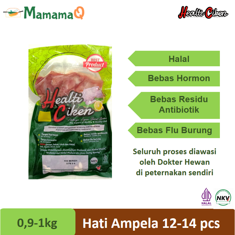 

HEALTI CIKEN HEALTHY CHICKEN Ayam Sehat Probiotik Hati Ampela Halal 0,9-1 kg