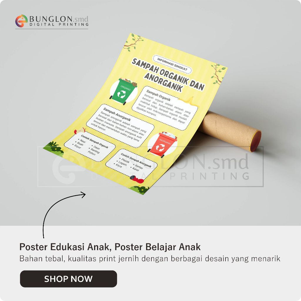 

Poster Sampah Organik Dan Anorganik Model Kuning