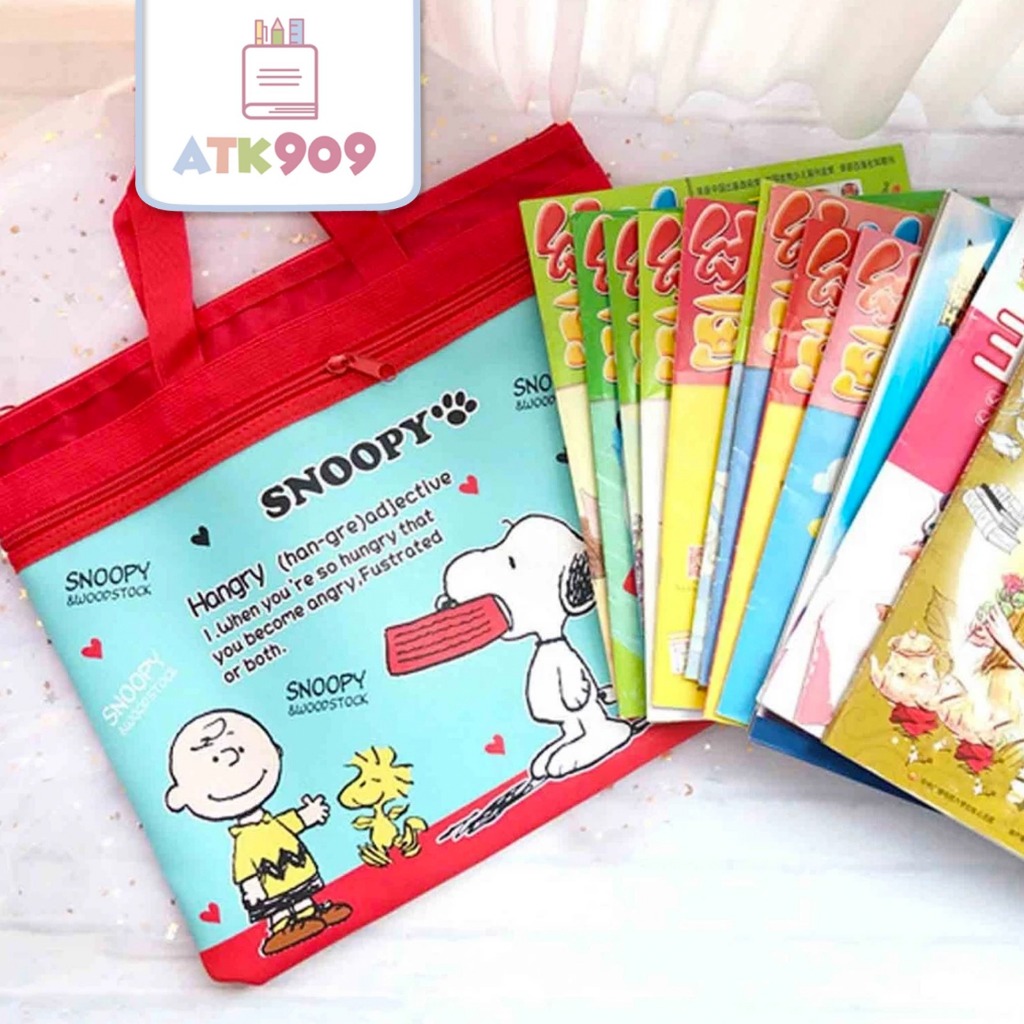 

ATK909 F4 Tas Map Tas File Folder Hand Bag Tas Laptop Karakter TsumTsum Snoppy Sanri-o