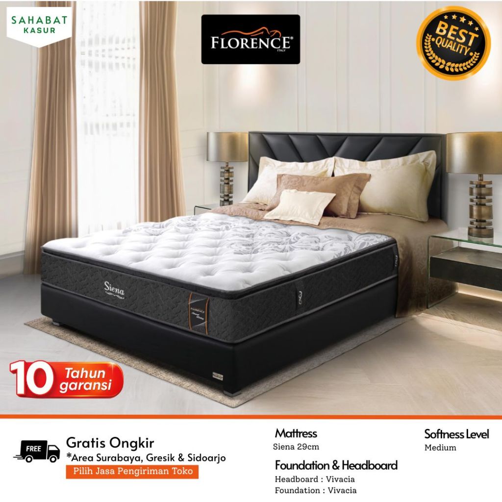 Florence Kasur Spring Bed Siena - Full Set / Kasur Florence 180x200 | Springbed FLORENCE