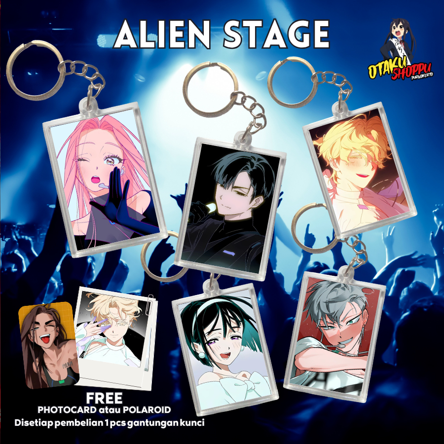 Keychain / Gantungan Kunci Akrilik Anime Alien Stage / Ivan, Till, Luka, Sua, Hyuga, Mizi