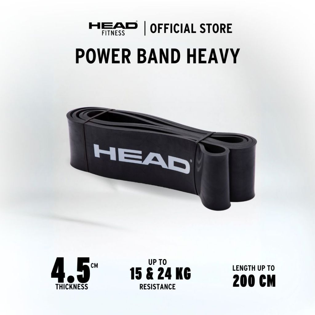 HEAD Power Band Heavy Karet Fitness Gym Resistance Band HEAVY/MEDIUM