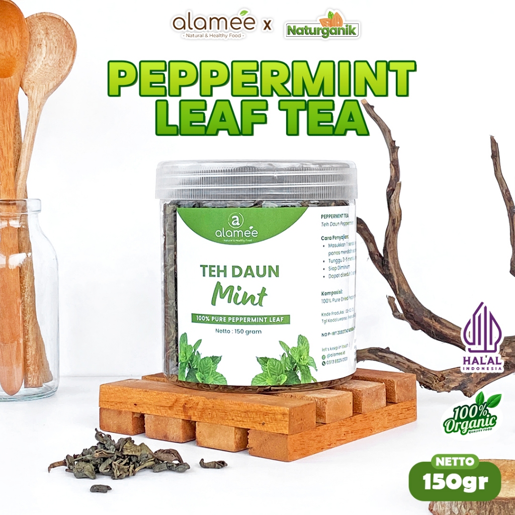 

ALAMEE Peppermint Tea Teh Daun Mint Organik Kering Dried Premium Naturganik