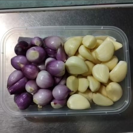 

Bawang putih+bawang merah Kupas