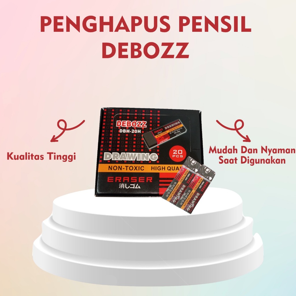 

STIP/PENGHAPUS/ERASER KECIL DEBOZZ HITAM DBH-20