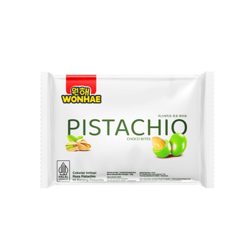 

Wonhae Cokelat Rasa Pistachio Choco Bites 30 g