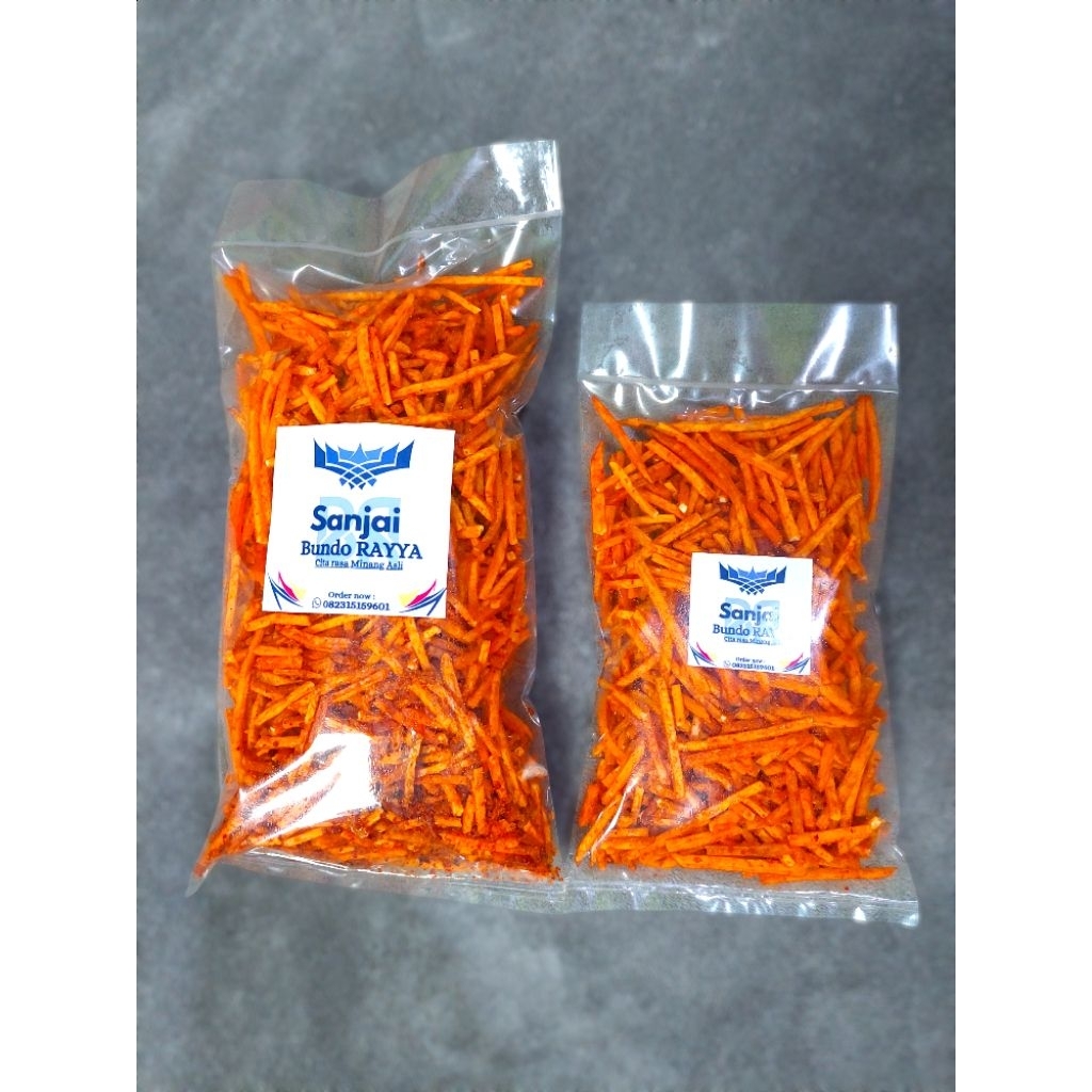 

Karipik Taleh Lidi / Talas Lidi Balado Gurih Pedas / Khas Minang Asli Payokumbuah / Sanjai / Oleh Oleh Sumatera Barat