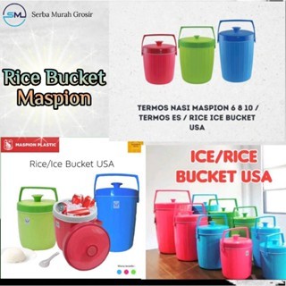 Tempat Nasi/Thermos Nasi/Thermos Es/Thermos Serbaguna/Rice Bucket Maspion USA