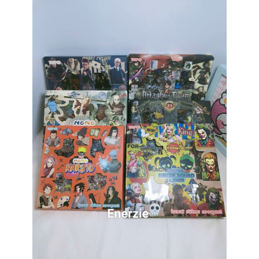 

Sticker 2D NONO Karakter Harry Potter Avatar Naruto FREE FIRE Suicide Squad Joker Dekorasi Anak Laki-laki Journal