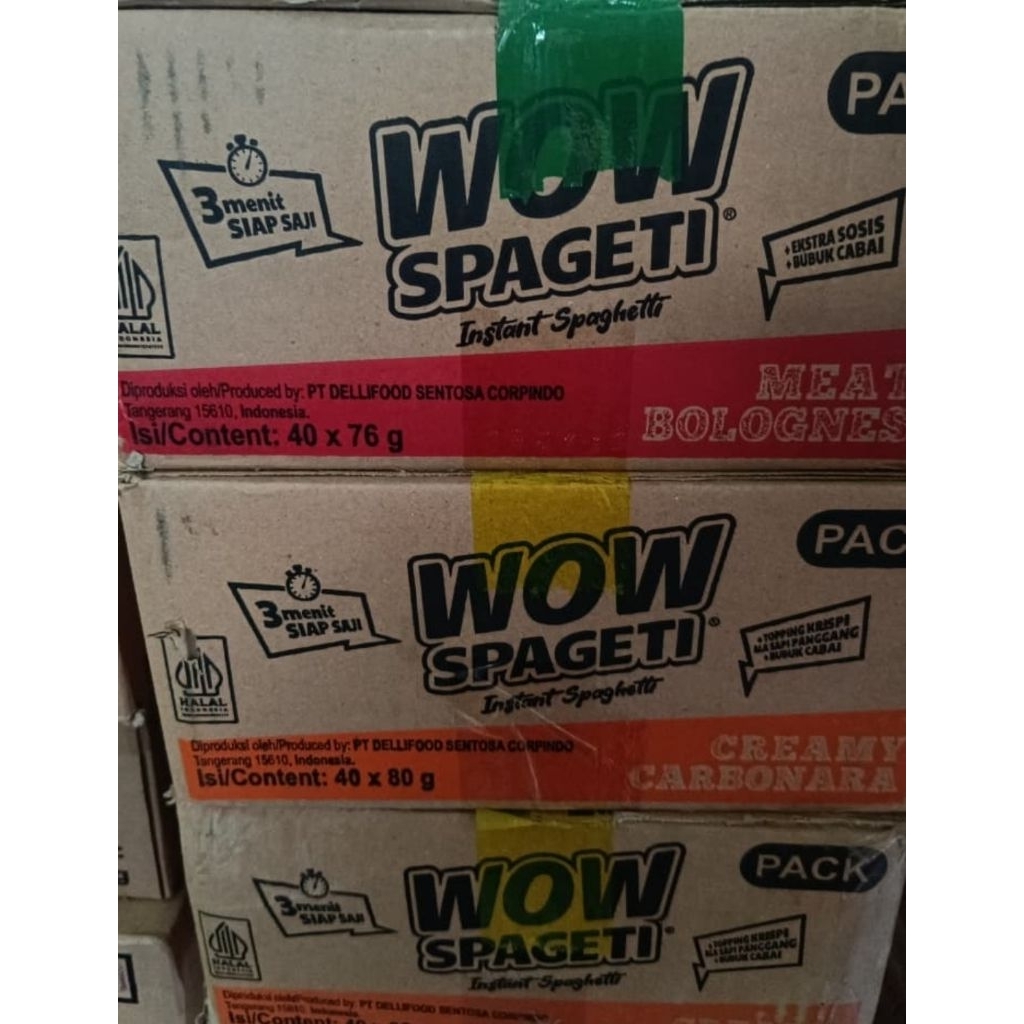 

Wow spageti 1 DUS isi 40 PCS