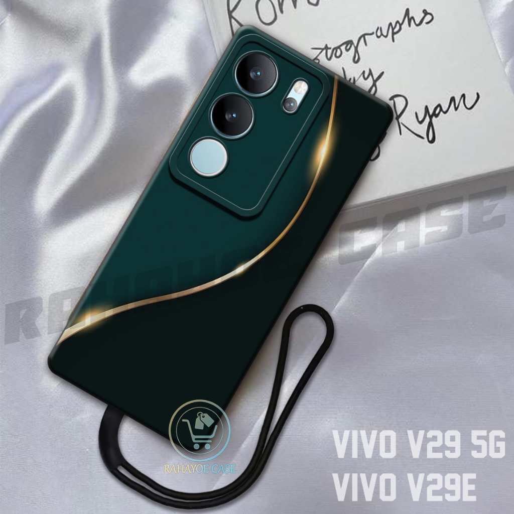 RAHAYOE CASE -  Case Vivo V29 5G - Case Vivo V29E  Free Tali Hp - Fashion Case Softcase Macaron Prot