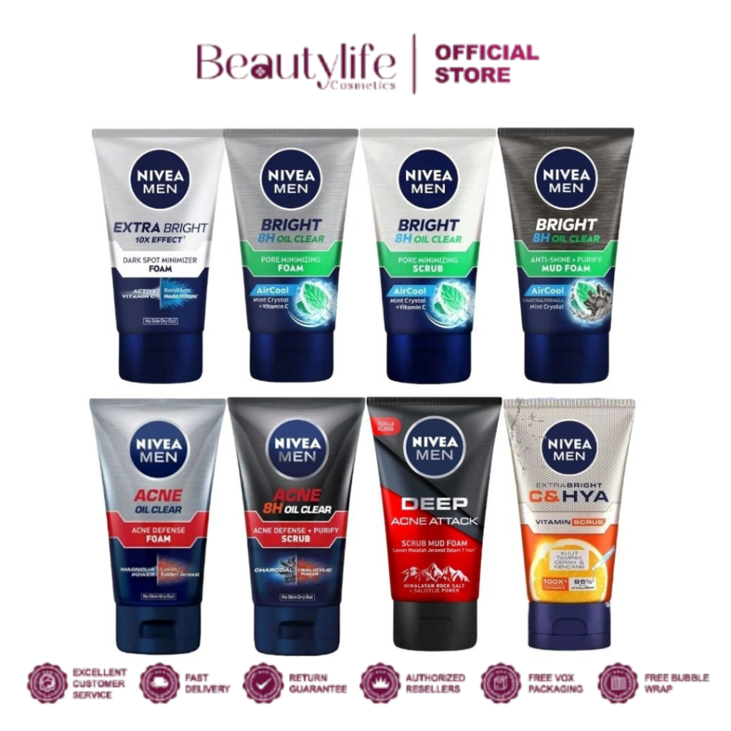 Nivea Men Facial Foam | Nivea Men Facial Scrub