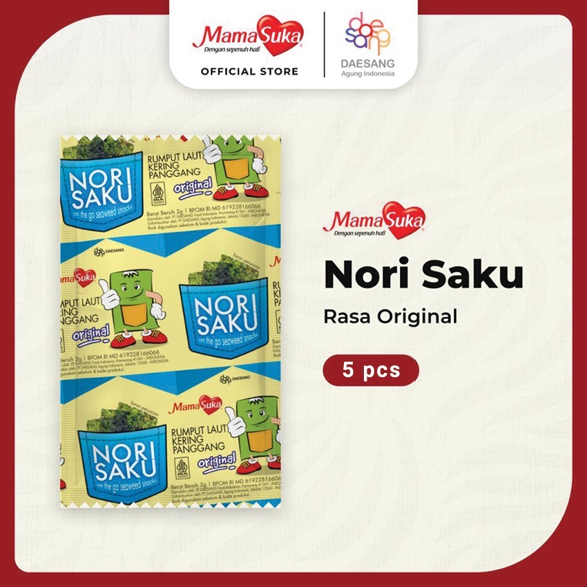 

[Free Gift] MamaSuka - Nori Saku Original - 5 pcs Tidak Di Jual