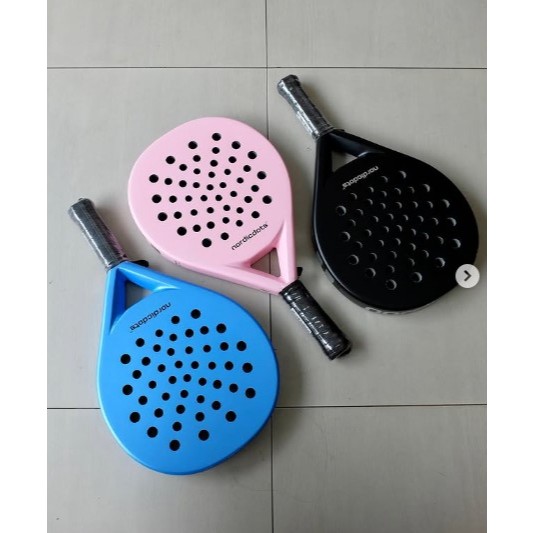 Nordicdots Padel Racket [Fiesta Series/Glider X Pearl White/Glider Aero Papaya Orange]