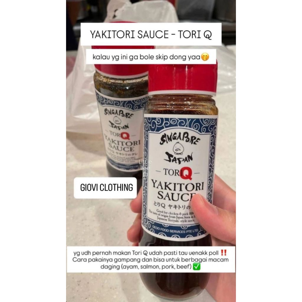 

Tori Q Yakitori Sauce Bottle Singapore | READY 29 SEPT '25