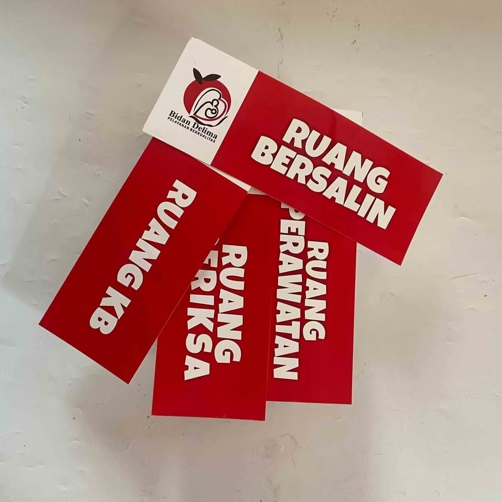 

Stiker Nama Ruang Bidan, Stiker Praktek Bidan