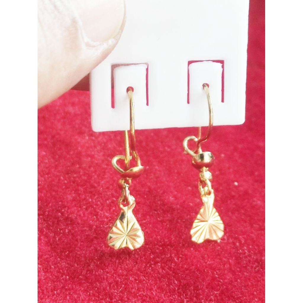 anting jurai mainan love, anting kristal, anting anak