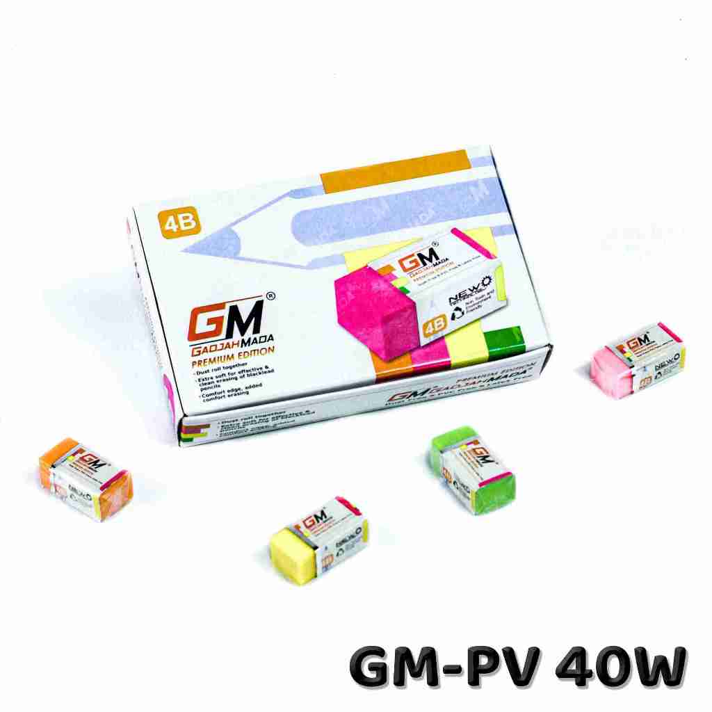 

PVC ERASER SIX COLOR 24 untuk 1box isi 24pcs